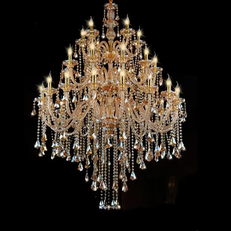 Grande lustre de cristal moderno, cromado, iluminação, sala de jantar, lustre de cristal, luxo, iluminação para casa, lâmpada moderna