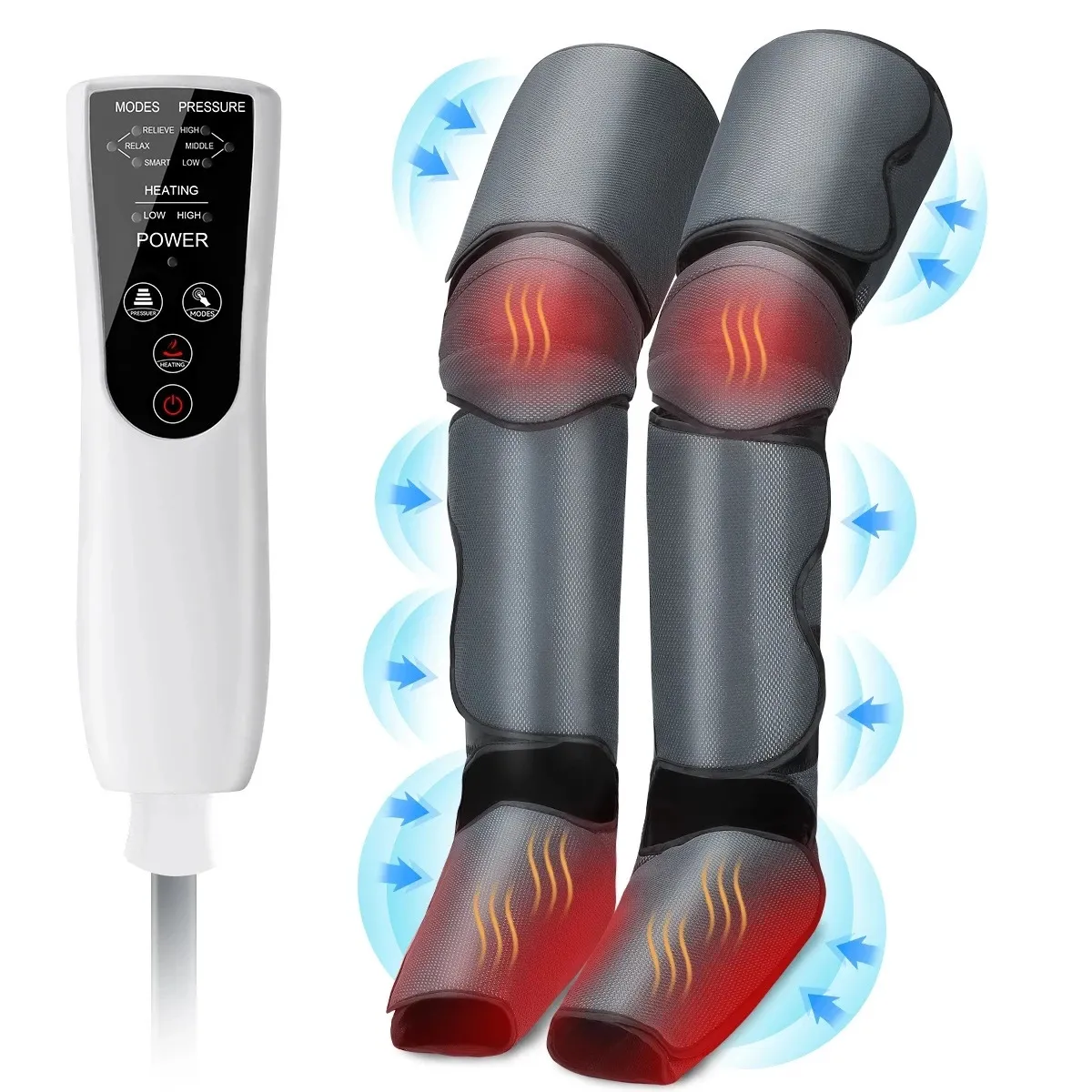 Massaggiatori per gambe Massaggiatore per gambe a compressione Massaggiatore a compressione d'aria con regali di calore per familiari, amici, colleghi, aiuto con edema varicoso 231012