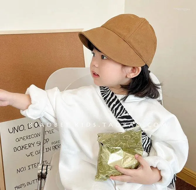 Berets Korean Fashion Kids Bucket Hats Boys Girls Visors Children Outdoor  Sun & Caps 1-6years Old