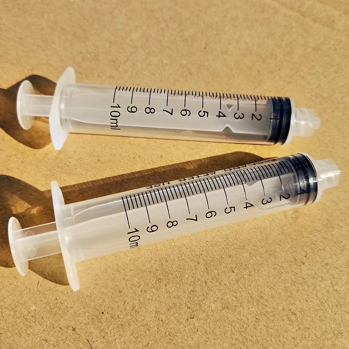 Plastic Syringe 1ml 3ml 5ml 10ml for Scientific Labs and Dispensing Multiple Uses Measuring Syringe Tools,with 1inch Blunt Tip Needles