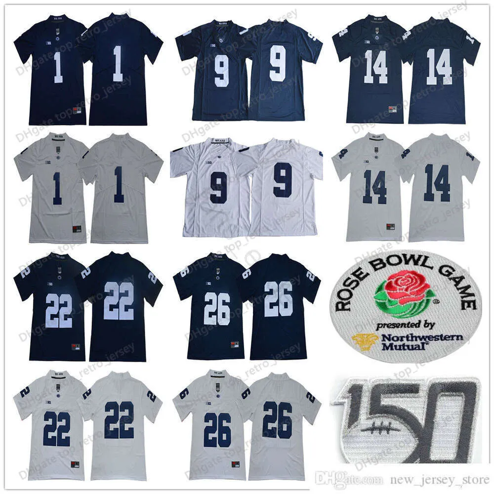 NCAA Penn State Nittany College Football Wear #1 KJ Hamler 14 Sean Clifford 22 John Cappelletti 26 Saquon Barkley 9 Trace McSorley 150. Trikots