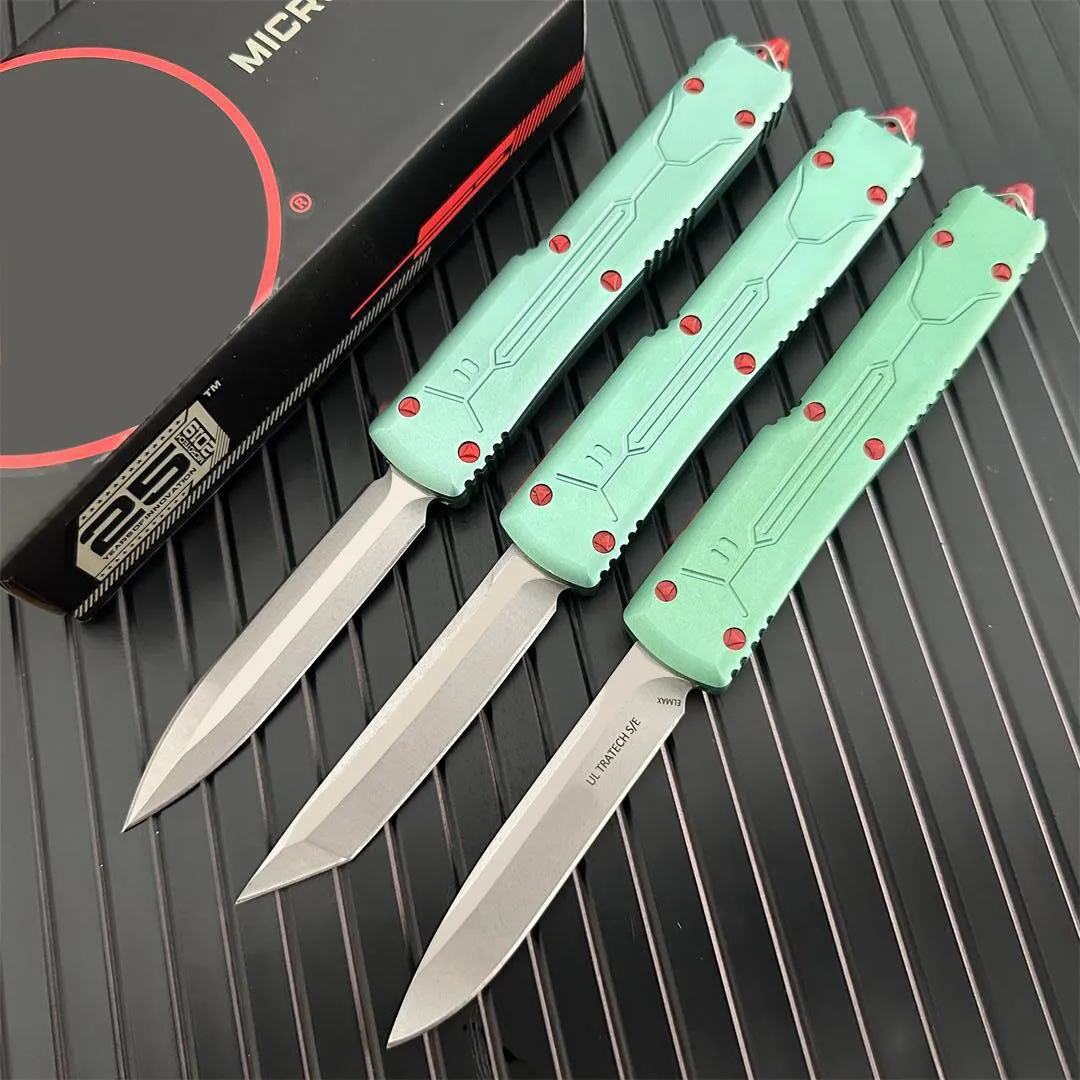 3 estilos MIC UTX-85 faca caçador de recompensas D2 lâmina tático automático CNC 6061-T6 facas com cabo de alumínio boas facas