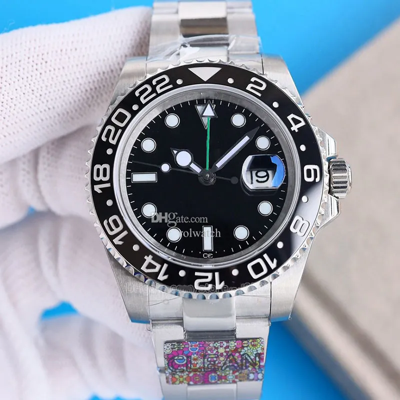 Pepsi Gmt Batman Mens Watch Batgirl Man Watches Clean Factory Sprite 40mm Wristwatch 3285 Movement 904l Oysterbracelet Jubilee Ceramic Bezel Black Dial Root Beer From 446 55 DHgate