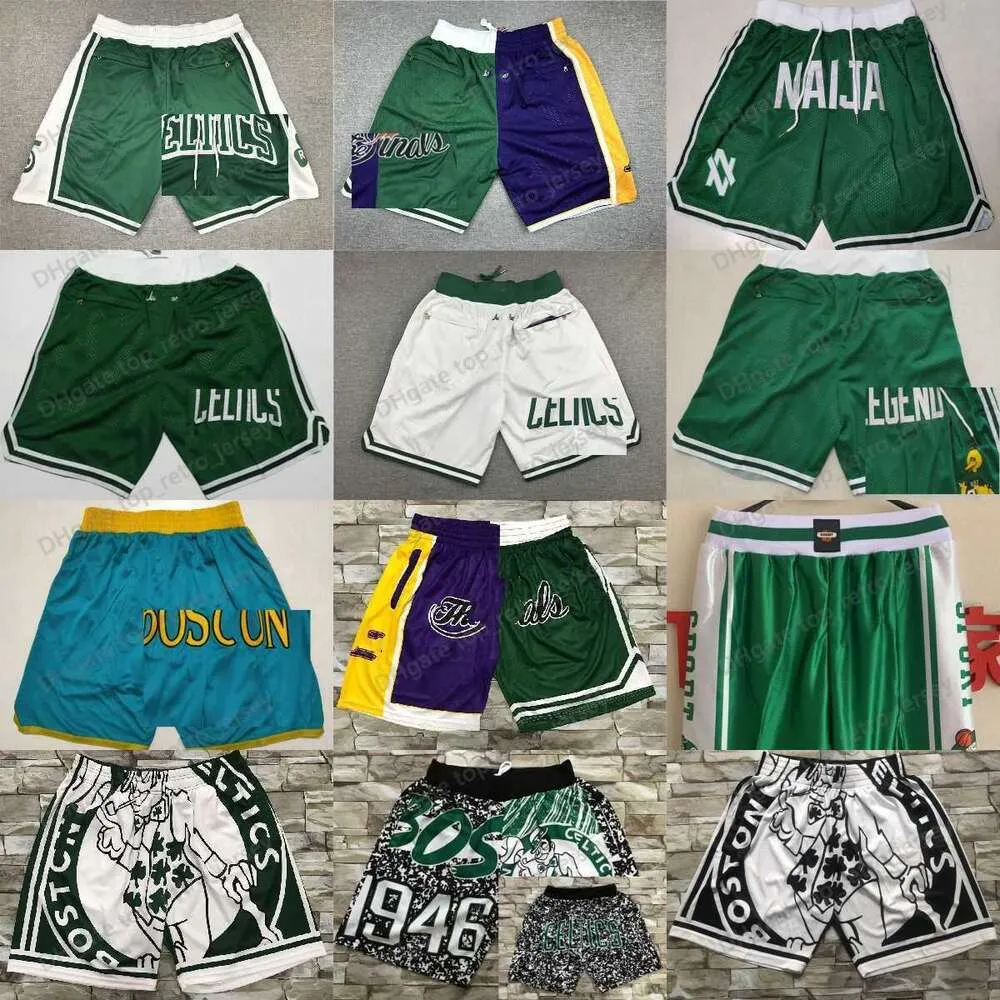 Classic Just Don XS-3XL Basketball Shorts New City Tatum With Pocket Breathable Beach Short Hip Pop Sweatpants