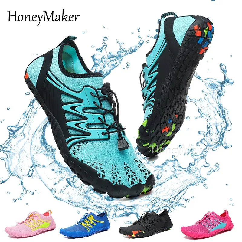 Chaussures d'eau Chaussures de pataugeoire unisexes Chaussures d'eau à séchage rapide Chaussures d'eau de drainage Sports de plage Sandales de natation Yoga Pieds nus Plongée Surf Baskets 231012