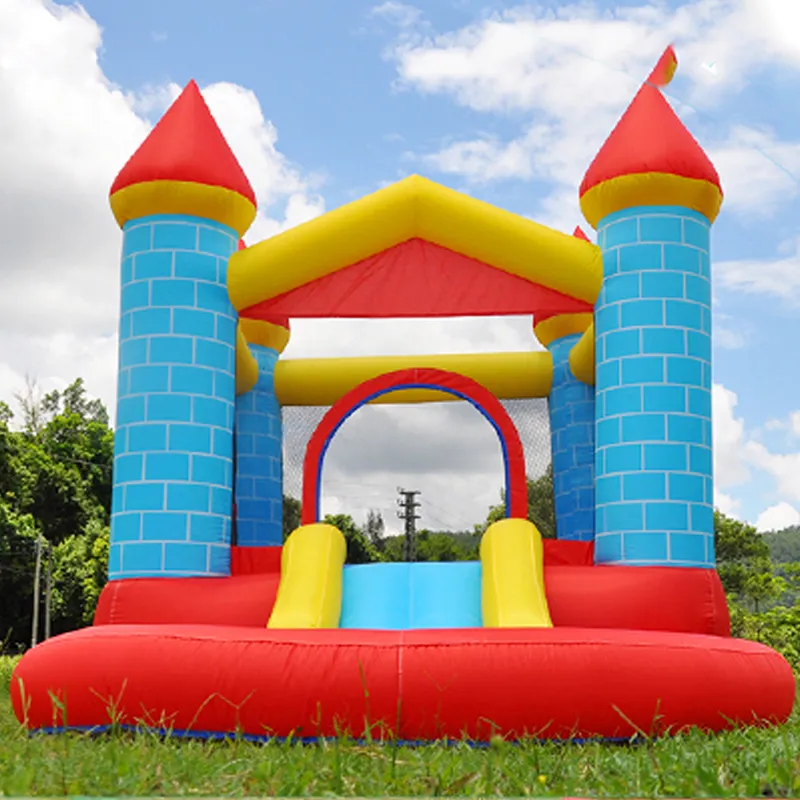 Kids Outdoor Play Set Inflatable Jumping Bouncy Castle and Slide Ball Pit Outdoor Indoor Bounce House for Kid Toddlers Children Toys US Bouncer Play Fun Birthday Gift