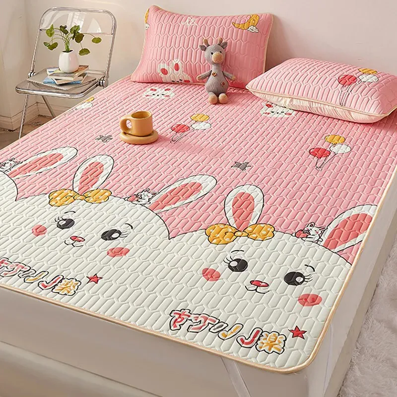 Bedspread Cool Latex Mat Bed Sheets Bedroom Summer Sleep Bed Sheets Bed Covers Comfortable Ice Silk Bed Sheets Latex Sponge Fill 231013