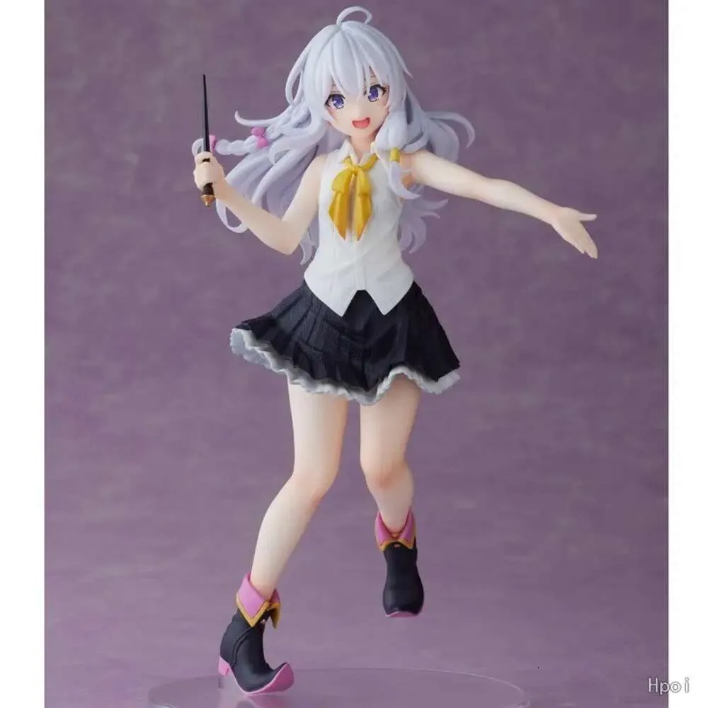 Mascot Costumes 20cm Anime Figure Wandering Witch: the Journey Pf Elaina Standding Position Model Dolls Toy Gift Collect Boxed Ornaments Pvc