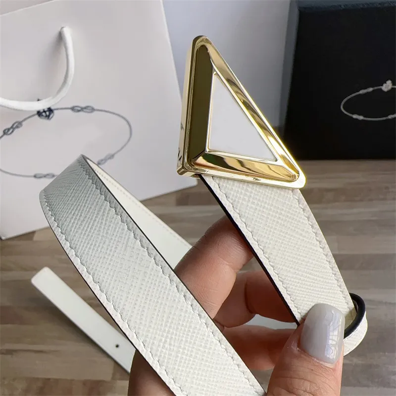 Cinture da uomo Cinture Moda classica Business Cintura casual Triangolo Cintura con fibbia in argento dorato Cintura da uomo Pelle da donna Larghezza 2 cm Griglie
