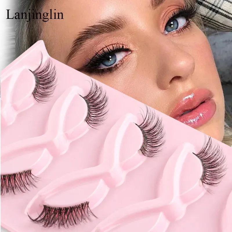 False Eyelashes 35 Pairs Half Lashes Cat Eye Natura Long Full Strip Makeup Tools Extension Faux Cils maquillage 231012