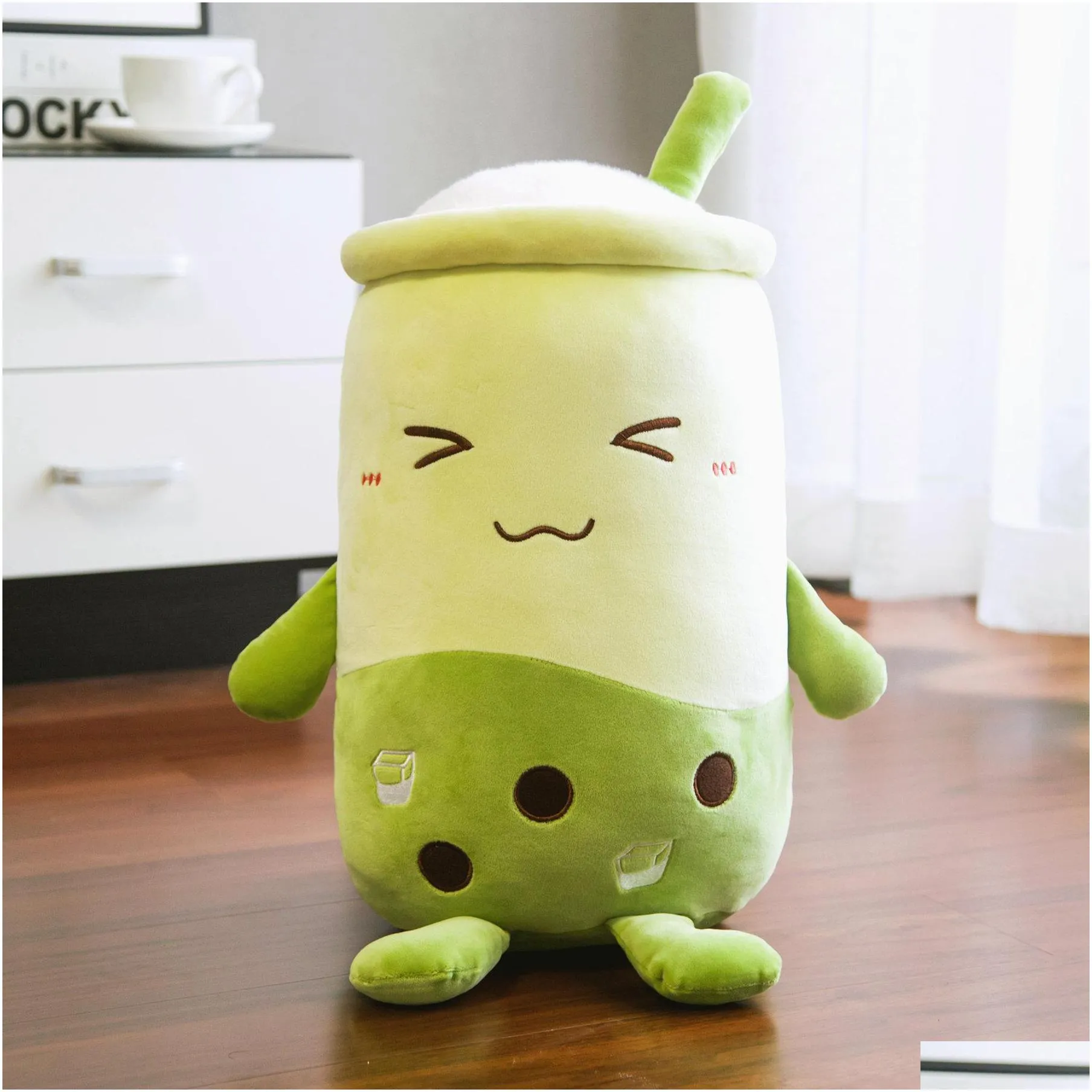 Stuffed & Plush Animals Cute Milk Tea Cup Dolls Slee Doll Pillow Plush Stuffed Soft Toys Cushion Plushs Food Pillows Toys Gifts Stuffe Dhzvk