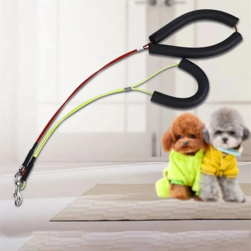 Vestuário para cães Ajustável Grooming Loop Harness Leash Pet Mesa Braço Banheira Sling Corda Cães Duplo Laço Cordas Accesoir Chien