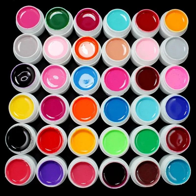 マニキュアプロフェッショナル36ポット純粋な色の装飾UVゲル長持ちする絵画アートマニキュアメイクアップツール231012