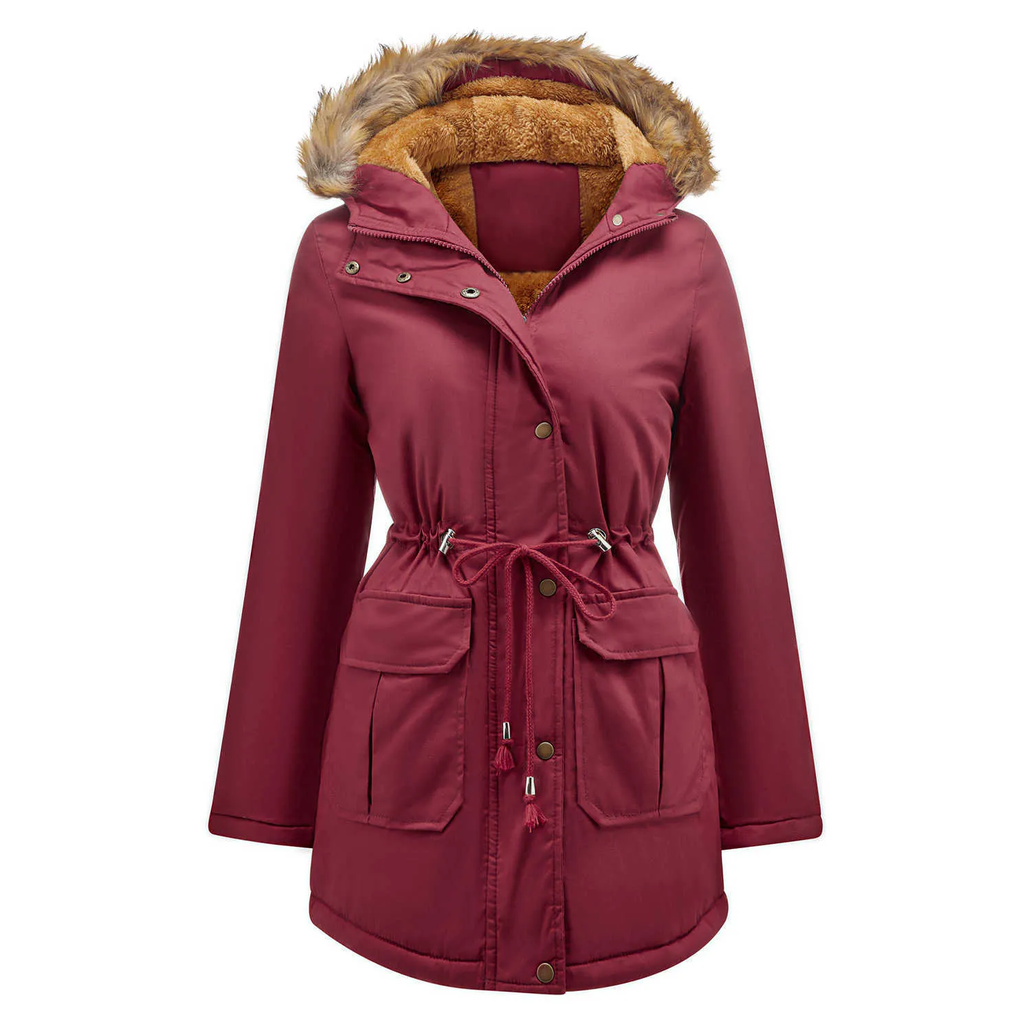 冬の服女性フリースダウンジャケット女性用トレンチコートダウンコートパフジャケットパーカージャケット厚いアウター333h5