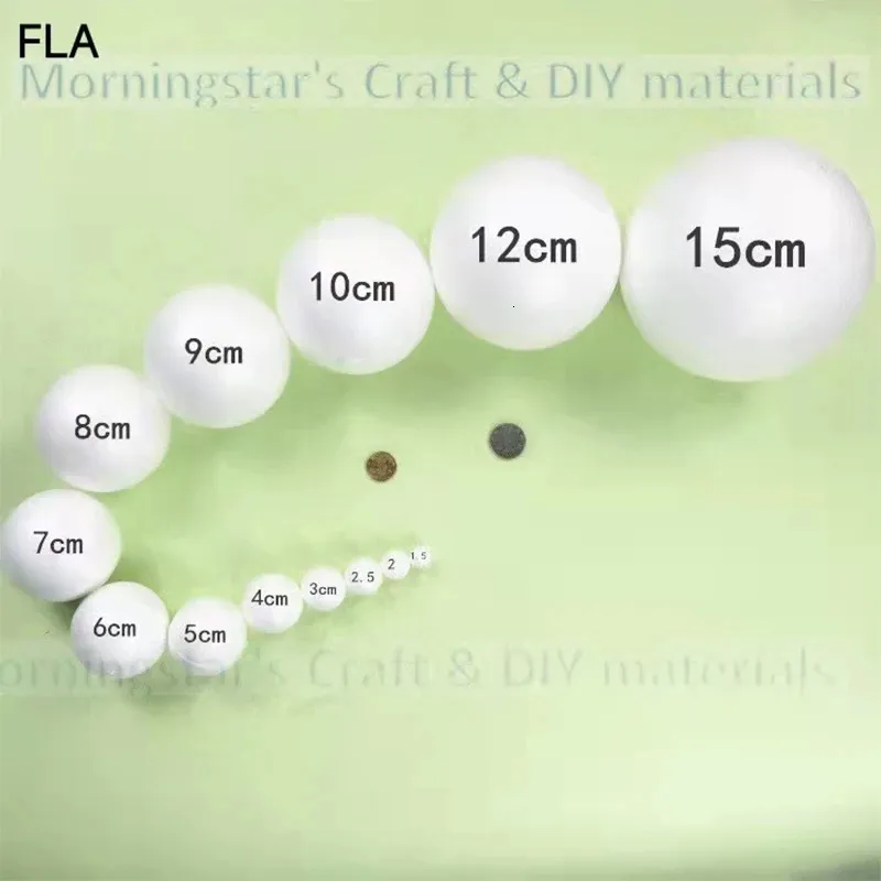 DIY Christmas Foam Balls - 1.5-30cm Polystyrene Styrofoam Orbs for ...
