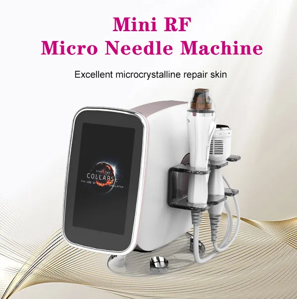2 I 1 fraktionerad RF-mikronedle rynka borttagning med kall hammarhud som åtdragar anti-aging skönhetsmaskin för all hudanvändning