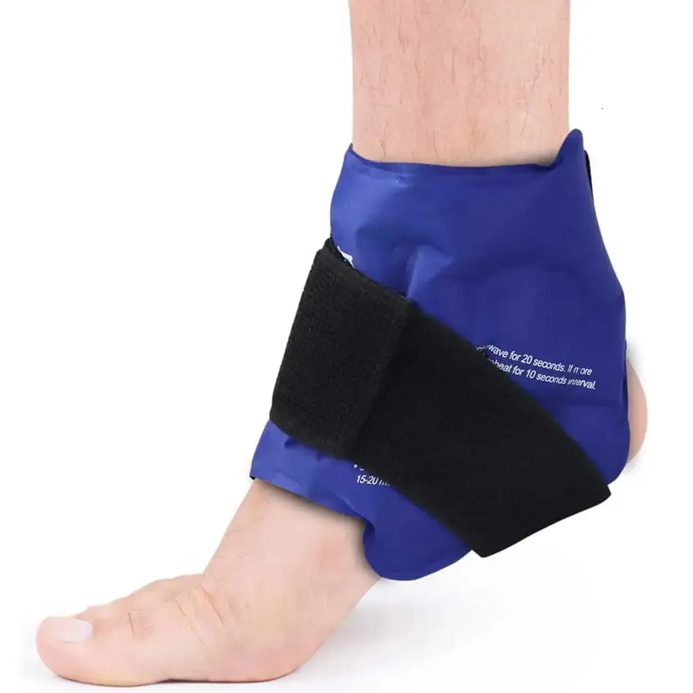 足首のサポートGO足首のブレースアイスパックラップインジュアリアコールドセラピー再利用可能なジェルコールドパック痛みの緩和のサポート231010