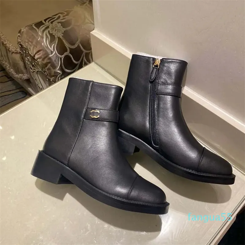 2023-Designer Brand Women Boots Ankle Boots Fashion Star Shoes Platform Martin Boot Buckle Shoe Diamond Winter Anti Slip Wear