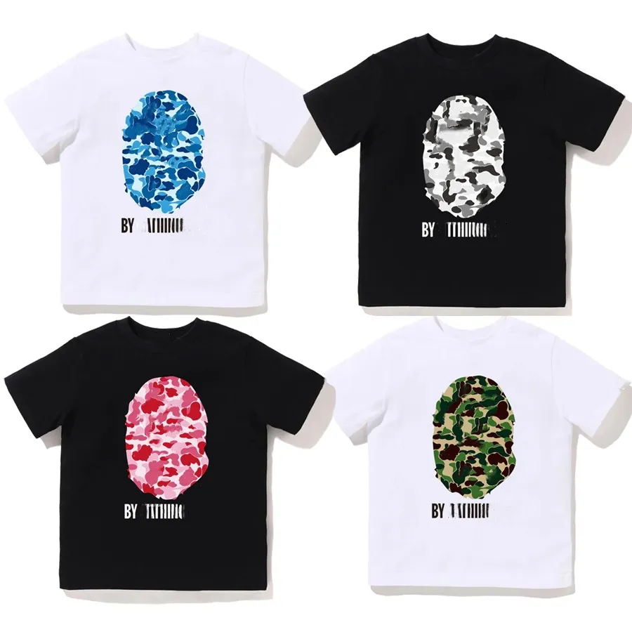 Crianças camisetas Macacos Crianças Designer Camo Meninos Roupas Meninas Juventude Rua Casual Tops Summner Manga Curta Camisetas Kid Roupas Hip Hop Prined Camiseta B0KY #