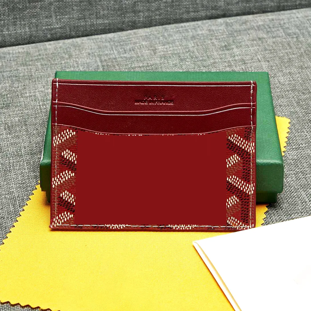 7A quality gy Leather wallets Designer Card Holder coin purse Men and women wallet card holder Key Ring Credit With box wholesale