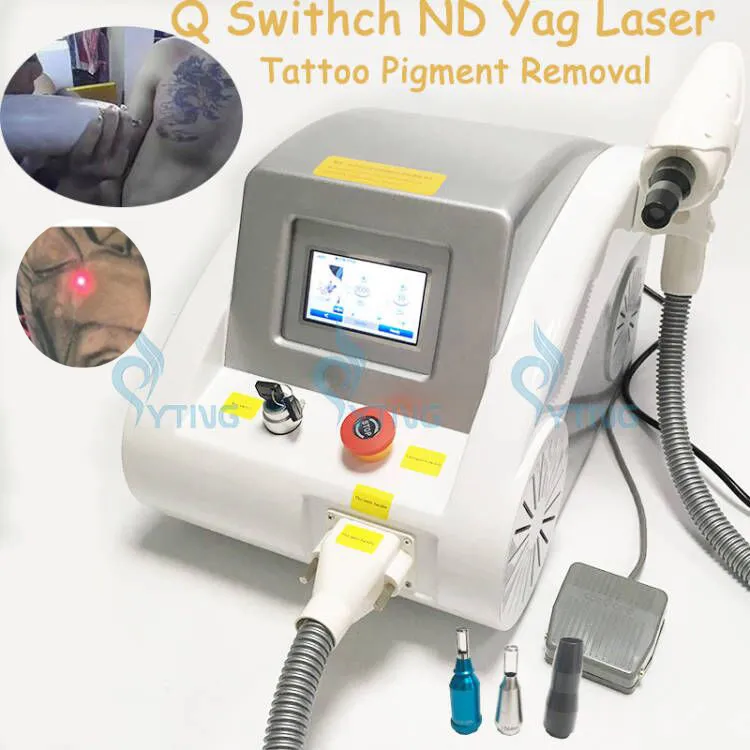 Eyebrow Tattoo Borttagning ND Yag Laser Machine 532nm 1064nm 1320nm Black Doll Treatment