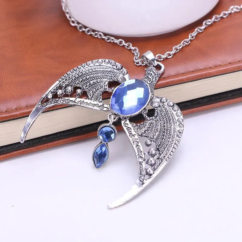 Pendant Necklaces 1pcs Large Tibetan Silver Hawk Eagle Alloy Big Pendants With Long Chain Lagenlook Necklace Jewelry Gift For Woman&Men