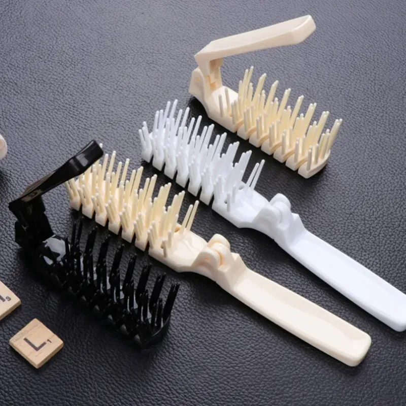 Peigne à la mode Portable de voyage, peigne pliable en plastique antistatique, brosse à cheveux compacte, taille de poche, sac à main, outil pour cheveux