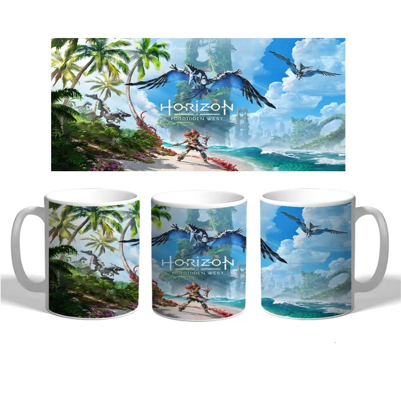 Mokken Horizon Verboden West Koffie Thee Zero Dawn Aloy Ontbijt Dessert Melk Water Kopjes Thuis Drinkware Vriend Geschenken 11oz 231013