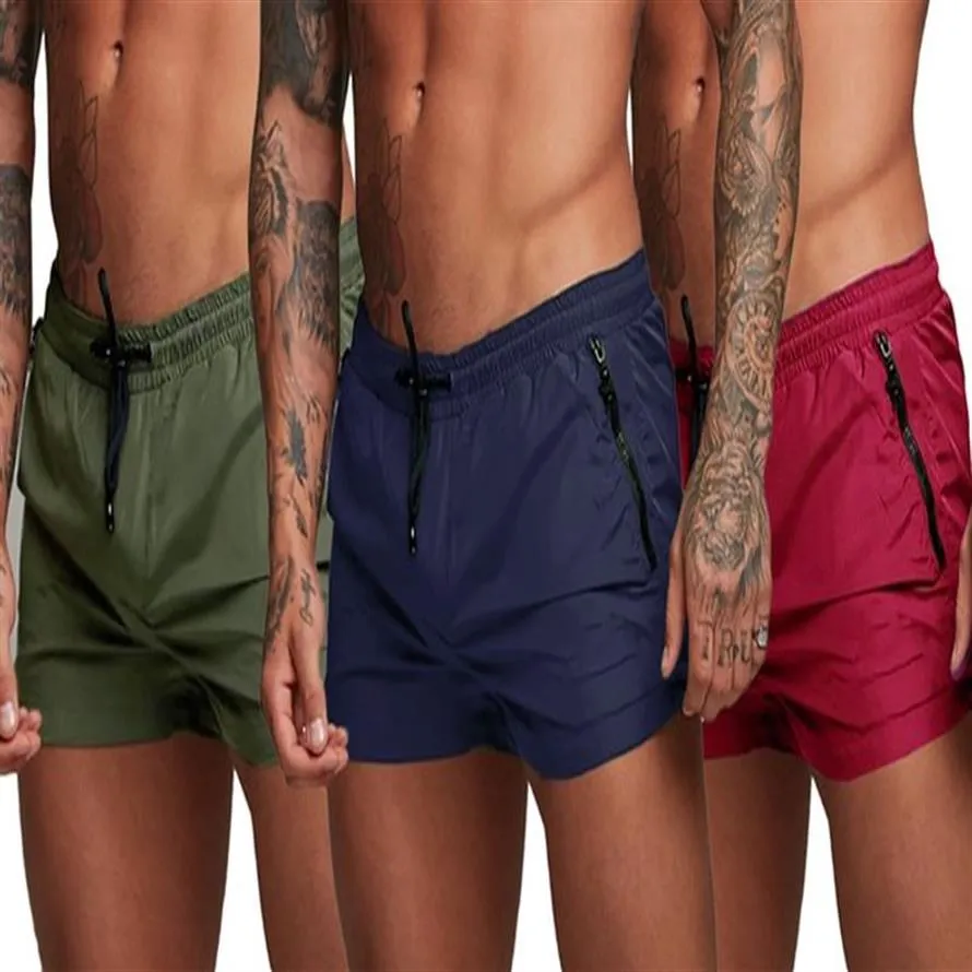 Summer Sports Men's Swimming Shortss Mężczyzna Szybki suchy wygodne joggery elastyczne fitness męscy kulturystyka krótkie spodnie 250p