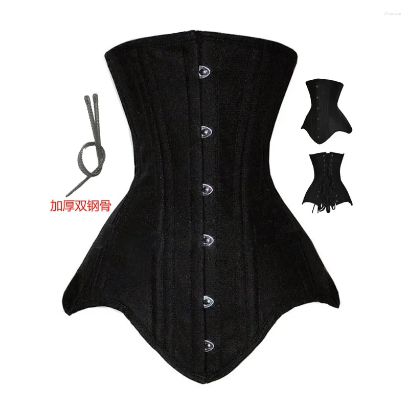 Womens Double Steel Boned Cotton Waist Cincher With Crotch Wrap Adjustable  Tummy Trimmer Belt For Belly And Corset From Chuancai, $18.85