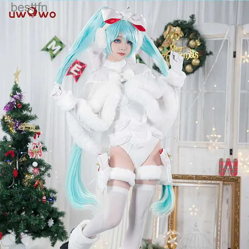 Themakostuum VOORVERKOOP UWOWO Mikku Cosplay Sweets Series White Cake Layers Kerstmis Cosplay Halloween Come Rollenspel OutfitL231013