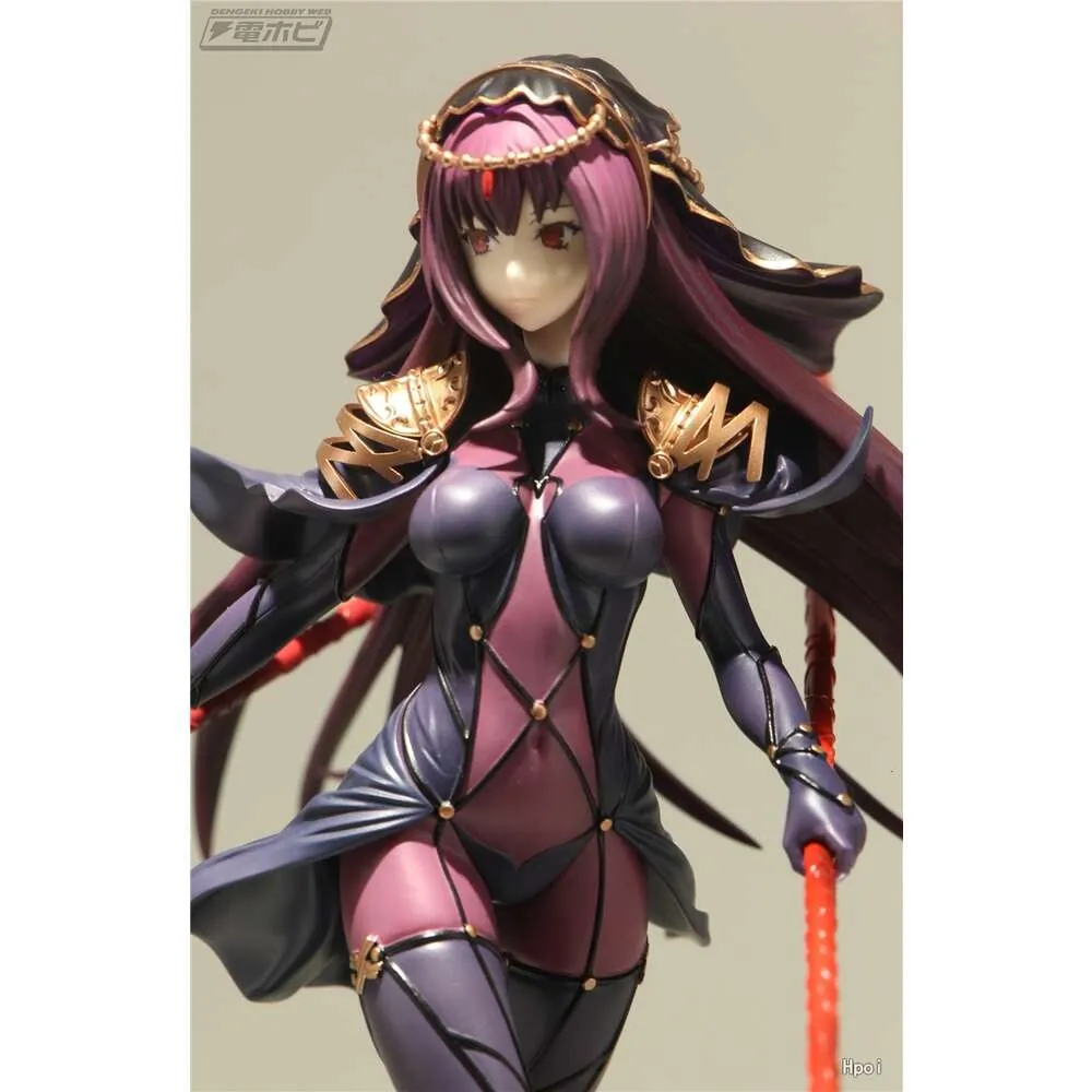 Disfraces de mascota Genuino 18 cm Anime Scatha Rider Hot Blooded Fate/stay Night Servant Figura Modelo Capa Negra Juguete Regalo Recoger Adorno en caja PVC