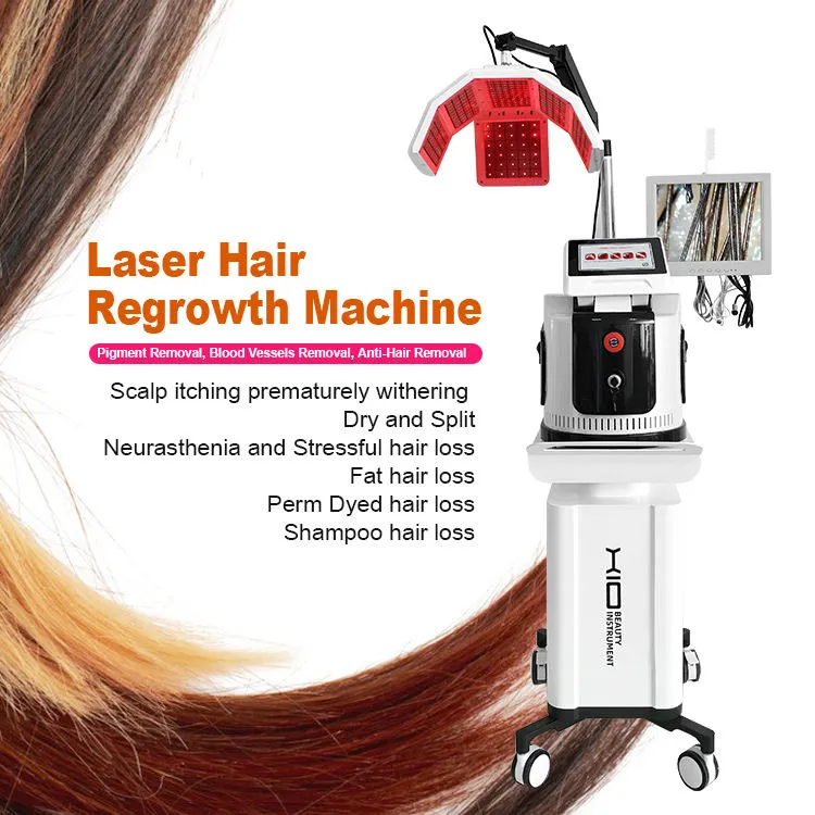 Fabrikpreis Effektiver Haarwuchs-Laser Diodenlaser 650 nm Anti-Haarentfernungsmaschine 2000 W Haarwuchsmaschine (ohne Basis)