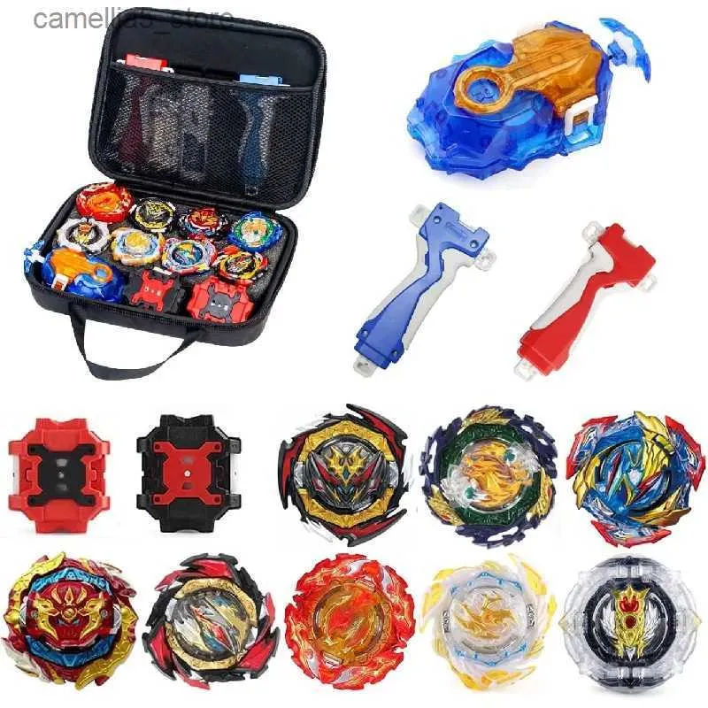 Spinning Top Bey Battle Burst Gyro Blade Toy Set Niños y niños Edad Metal Fusion Attack Top Fighting Game Q231013