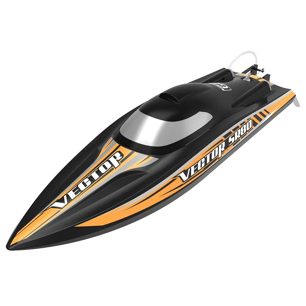 Volantexrc Rc Boat Vector Sr80 2.4ghz 45mph Brushless Water Cooled High Speed With Auto Roll Back Function Absplastic Hull 798-4