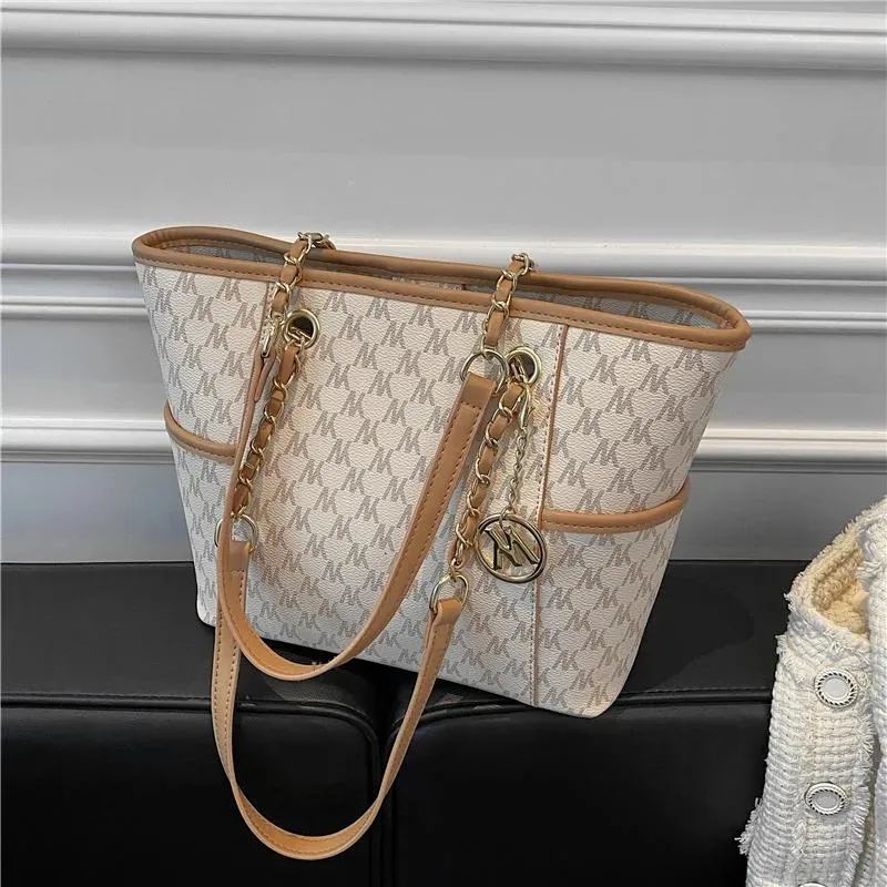 Burminsa Retro Letters Chain Tote Shoulder Bag Designer Primark Evening