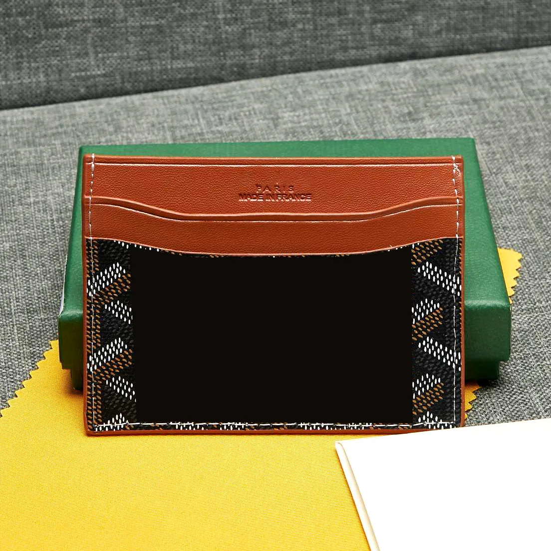 7A quality gy Leather wallets Designer Card Holder coin purse Men and women wallet  card holder Key Ring Credit With box wholesale