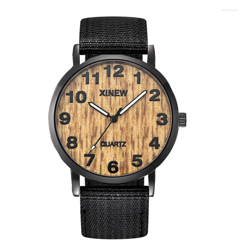 Relógios de pulso Xi Marca Relógios para Homens Montre Homme Moda Nylon Banda Simples Esportes Presentes Quartzo Relogios Masculinos 2023