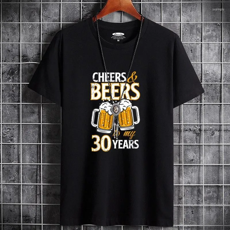 Männer T Shirts Shirt Für Männer Graphic Tee Crossfit Hohe Qualität Y2k Kleidung Große T-shirt Harajuku Mode Gedruckt Bier