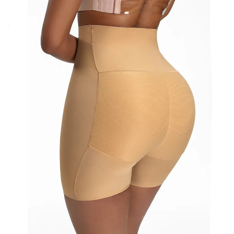 Cintura Tummy Shaper Mujeres Sexy Alto Cuerpo Butt Lifter Acolchado Hip Enhancer Shapewear Control Bragas Fake Ass Shorts 231012