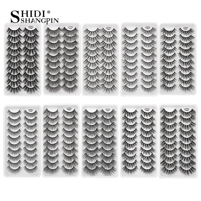 False Eyelashes 105 Pairs 3D Faux Mink Natural Thick Long Dramatic Fake Lashes Makeup Extension Cils maquiagem 231012