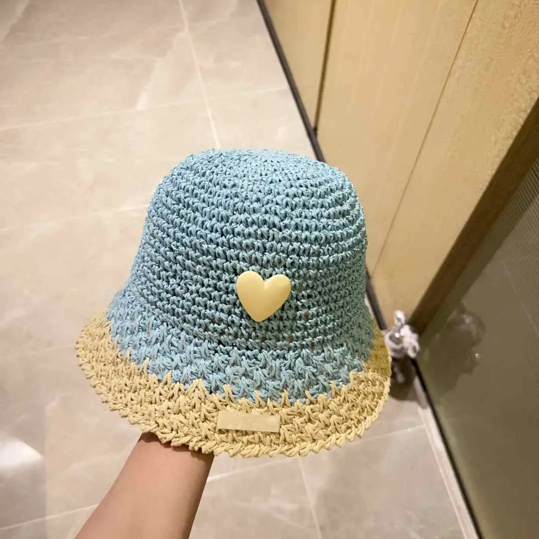 Novo chapéu de pescador estilo arco-íris doce e legal para férias, combinação perfeita