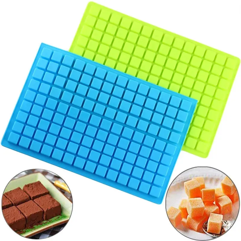 126 Griglie Stampi per cubetti di ghiaccio in silicone Frozen Mini Food Grade Vassoio per ghiaccio Fruit Maker Bar Party Pudding Tool Accessori da cucina