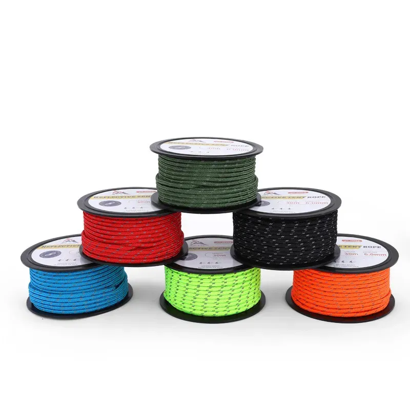 Climbing Ropes 30m Paracord 6mm Tactical Parachute Cord Camping Accessories  DIY Weaving Rope Outdoor Survival Equipment 231012 From Chinastore07,  $21.52
