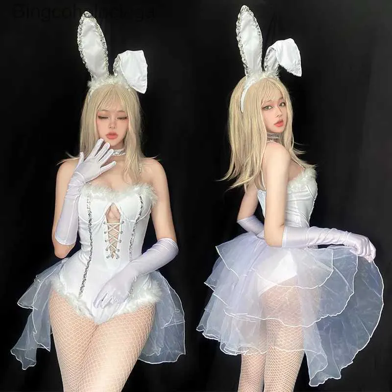 Тематический костюм Пасхальный кролик, сексуальный костюм кролика для женщин, костюм горничной на Хэллоуин, косплей, женский сексуальный косплейL231013