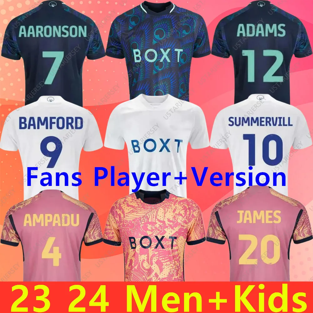 2024 Leeds United Soccer Jersey, Home & Away Kit, BAMFORD Llorente