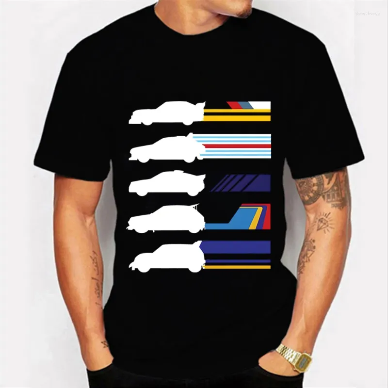 Homens camisetas Grupo B Rally Classe de 1986 Camisetas Mens Tee Masculino Hip Hop Camisetas O-pescoço Manga Curta Harajuku Camisa Carros