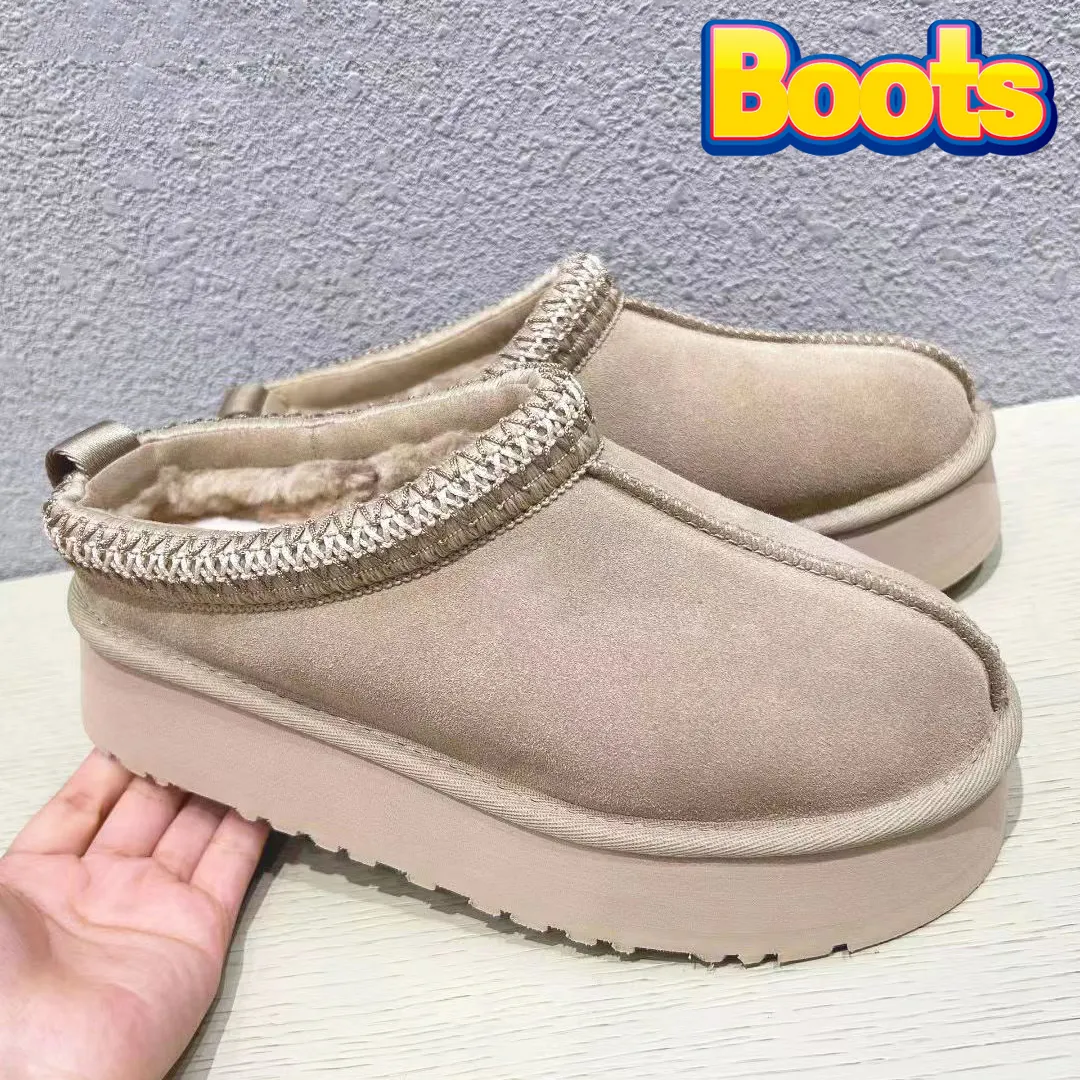 Women Boots australia Tasman winter sheepskin snow boot Tazz fashion ladies Platform Fur Slippers classic Ultra Mini Suede Wool mens designer Ankle Booties