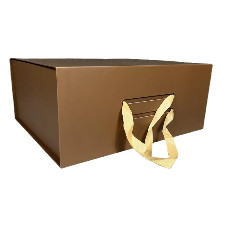 Designer Gift Wraps Bur One-piece Folding Gift Boxes Shoe Bag Portable Magnet Box
