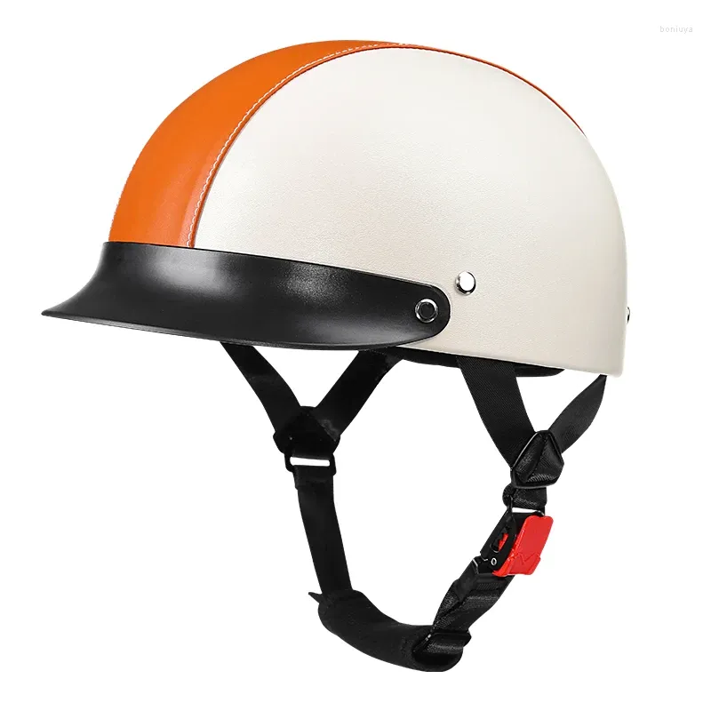 Motorradhelme Helm Unisex Fashion Half Four Seasons Universal Bunte Fallende und absorbierende Sicherheit